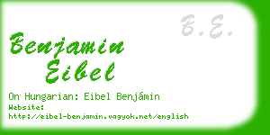 benjamin eibel business card